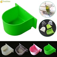 LONTIME Splash-proof Cup, Bird Feeding Trough Bird Feeding Bowl Bird Cage Water Bowl, Durable Bird Cage Accessories Bird Half Round Food Box Parrot Feeding Tool