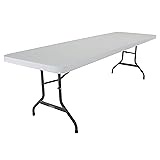 Lifetime 22980 Folding Utility Table, 8 Feet, White