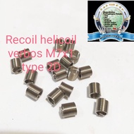 Recoil Helicoil Verbos M7x1 type 2D total length 9.39mm