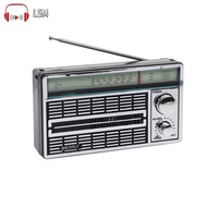 LSM AM FM SW Radio Portable Radio With Knob Adjustment Telescopic Antenna Radio Battery Operated Speaker Radios Player