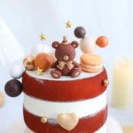cp1 Topper Teddy bear beruang baby cake kue birthday ulangtahun ultah