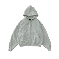 ZIP HOODIE BOXY trơn - Áo khoác dây kéo Whose