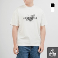 D2SHOP Men's T-shirt with 3D embossed planet image, Hybrid Cotton Blend fabric B-N5095
