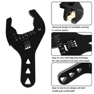Black/Red AN3-AN20 Adjustable AN Fitting Wrench Aluminum Compact Stubby Design Short Tools Spanne Un