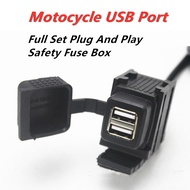 Waterproof Motorcycle USB Charger Mobile Power Socket Adapter 12V/24V