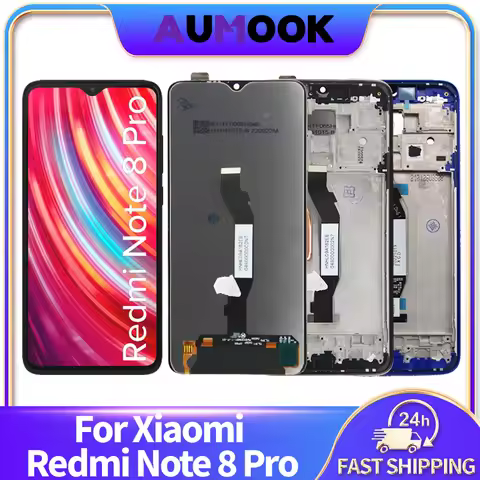 6.53" IPS Screen For Xiaomi Redmi Note 8 Pro LCD Display Touch Screen Digitizer Assembly M1906G7I M1