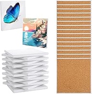 15 Sets Sublimation Coasters Blanks with Cork Back Ceramic Tile 4x4 Tiles Ceramic Tiles for Crafts G