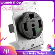 50 Amp EV Charger Outlet, NEMA 14-50R EV Charging Receptacle Heavy Duty, 3-Pole 4-Wire 125/250V Flus