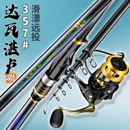 Dawa Zhanlu Rock Role Rock Fishing Rod Carbon Super Light and Super Hard Surf Casting Rod Long Section Large Guide Ring Slide Float Rock Fishing Rod Suit 4QEV