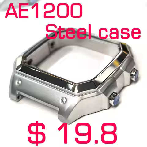 For Casio AE-1200WH Watch steel Case ae1200 Mod kit Stainless Steel Watch metal case