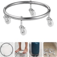 Heavy-Duty Stainless Steel Gas Cylinder Dolly with Locking Wheels - Safe & Easy Mobility for Standar