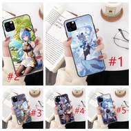 OPPO R7 R7S Plus R15 R17 Pro R19 A83 230806 Black soft Phone case cartoon Genshin Ganyu