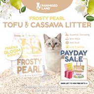 PawmisedLand Frosty Pearl - Mixed Cassava Tofu Litter - 6L to 36L (2.5kg to 15kg) Freesia Bloom Scen