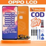ShineStar ORIGINAL LCD Display for OPPO reno 5F/5 Lite/5Z/6Z/7Z/8Z 5G/A94/ A95/ A74/F19 Pro Glass To