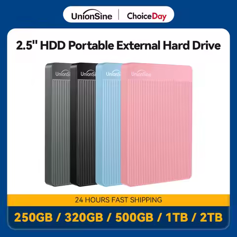 UnionSine 2.5" HDD Portable External Hard Drive 2tb/1tb/500gb/750gb Disk Memory USB 3.0 Storage for