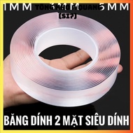 Nano Transparent Double-Sided Adhesive Tape Super Adhesive Double-Sided Adhesive Tape 3Cm*5M Reusabl
