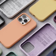 iPhone 15 Pro 不沾紋液態矽膠手機殼 蘋果i15Pro 韓國 握感舒適