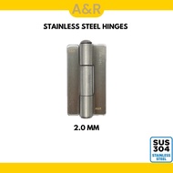 Stainless Steel 304 Hinges / 2.0 Welding Hinges / Engsel Grill / Grill Welding Hinges Butterfly / En