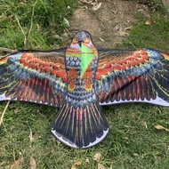 LMSKITES 1.8m Flat Eagle Delta Kite 2D Bright Cloth Layang Mainan Senang Terbang Layang Burung Helan