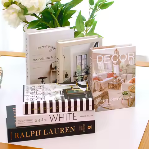 3Pcs/Set Multiple Size Fake Books Set Coffee Table Books Ornament Decorative Fake Book For Home Aest