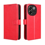 Flip Cellphone Casing For Tecno Spark 30 5G Case Wallet PU Leather Back Cover Casing Flip Cellphone