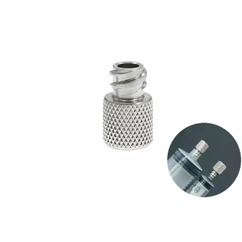 Stainless Steel Female Luer Lock Cap / Luer Lock Syringe Cap - Liposuction Cannulas & Accessories