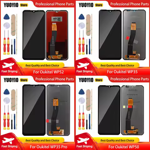 LCD Display For Oukitel WP55 Ultra WP55S WP62 Pro WP60 WP35 Pro WP39 Pro WP50 WP52 WP55 Pro Touch Sc