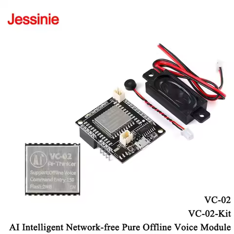 2pcs/1pc VC-02 AI Intelligent Network-free Pure Offline Voice Development Board VC02 2MB Recognition