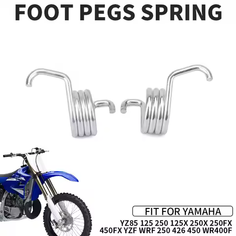A Pair Footpegs Spring For YAMAHA YZ85 YZ125 250 125X 250X 250FX 450FX YZF WRF 250 426 450 WR400F Mo