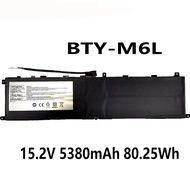 BTY-M6L 15.2V 5380mAh 80.25Wh Laptop Battery For MSI GS65 Stealth Thin 8RF 8RE 9RE PS42 8RB P65 Crea