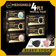 Medishield Medical Face Mask 4ply KF94 6D Mask Disposable Ready Stock