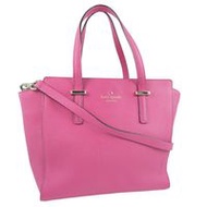 Kate Spade 2-Way 單肩包，粉紅色小牛皮，斜背包/手提包，雙向拉鍊，女款 [二手]