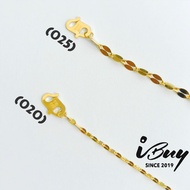 IBUY 916 Gold MIRROR CHAIN BRACELET (020) / (025) 22K (916)