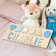 Wooden Personalized Name Puzzles For Toddlers 1-3+, Custom Puzzles, Puzzle, Personalized Name Puzzle