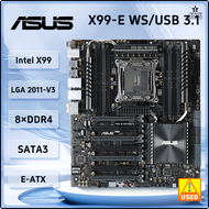 [We4z] เมนบอร์ด Intel X99 ASUS X99-E W/ USB 3.1เวิร์กสเตชัน128GB DDR4 3200 LGA 2011-V3 USB 3.1 CEB ส