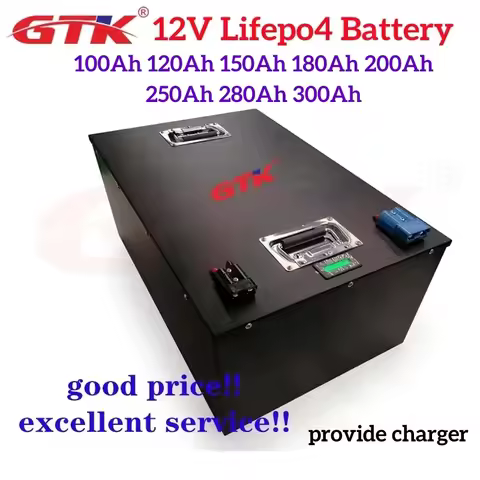 Gtk 4S 12.8V 12V 100AH 120AH 150AH 200AH 300AH Lifepo4 Lithium ion battery pack with Bluetooth BMS 1