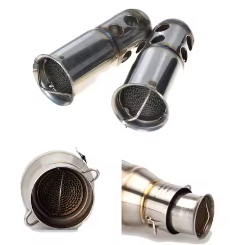 Universal 51MM Motorcycle Motocross Exhaust Pipe Muffler Scooter DB Killer Moto Silencer For ER6N Z7