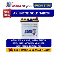 Aki INCOE Mobil Agya Ayla Calya Sigra INCOE Gold 34B20L 35 Ah