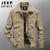 แจ็คเก็ต Jeep Spirit ผ้าฝ้าย Business Casual หลวมของผู้ชาย