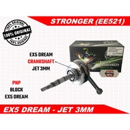 EX5 DREAM RACING CRANKSHAFT JET 3MM STRONGER CHARACTER TAIKOM TOBAKI REDLEO LEO ESPADA HHM SCK Y15 K