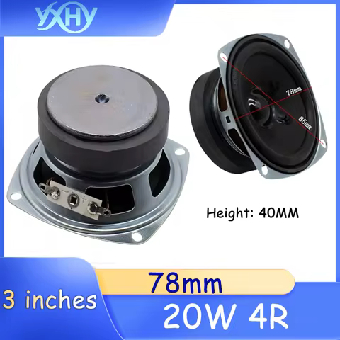 1PCS speaker 7.8cm 3-inch 4R 20W full-range speaker DIY computer audio speaker amplifier accessory d