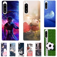 Cartoon Phone Cover For Sony Xperia 1 V 2023 Case For Sony Xperia 10 V 2023 Soft Silicone Pattern Sh