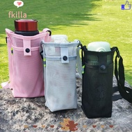 FKILLA Cup Sleeve Pouch, Visible Bag Mesh Cup Sleeve Pouch Sport Water Bottle Cover, Outdoor Camping Accessories With Strap Cup Sleeve Water Bottle