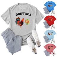 2026 Fashion 2026 Source don't be a Printed Short Sleeve Ladies Casual Summer Casual Loose Round Nec