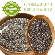 Organic Chia Seeds USA 1kg Value Pack