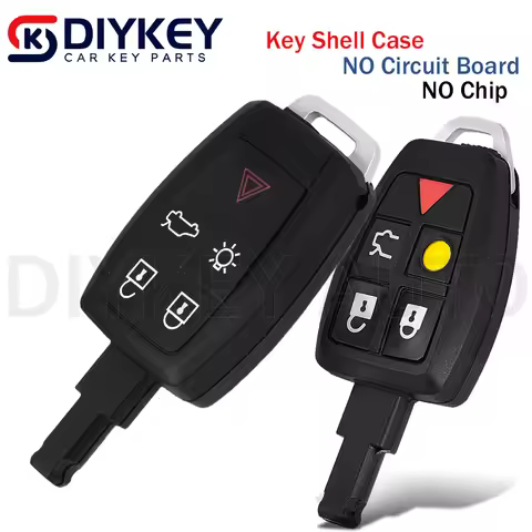 5 Button Remote Key Shell Case Fob Cover Uncut Blade for Volvo C30 C70 S40 V50 XC90 V70 S60 V40 for 