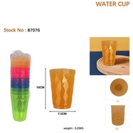 6PCS SET DRINKING MUG/CUP 6PCS WATER CUP COLORED REUSABLE PLASTIC CUP 6PCS