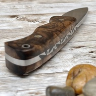 Handmade Fixed Blade Outdoor Knife with Sheath – Hunting, Bushcraft, Self Defense Bowie Knife – Trac