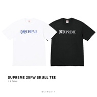 ETW [Taichung Store] Supreme 25FW skull Tee Short t Spring Summer Slogan