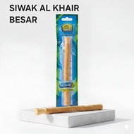 NABI Siwak Al Khair Jumbo Large 8 Inch - Miswak Original Wood Salvadora Persica Herbal Toothbrush Su